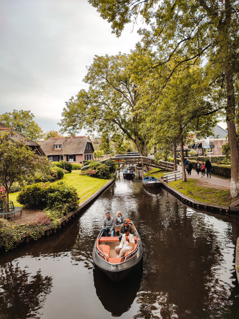 boat in giethoorn,the netherlands